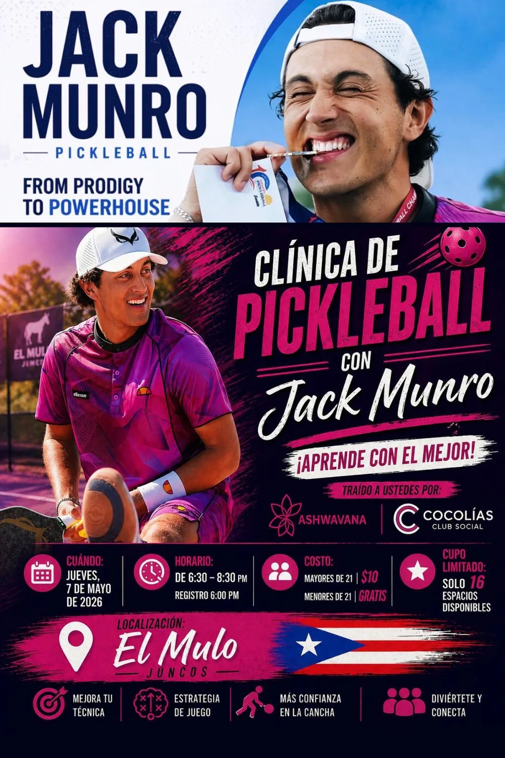 Pickleball Clinic with #1 APP Pro Jack Munro